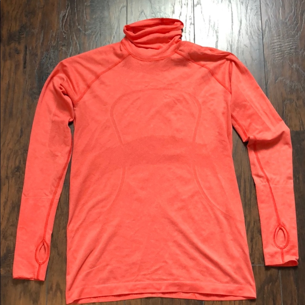 Lululemon Swifty Long Sleeve Turleneck -Coral Pink